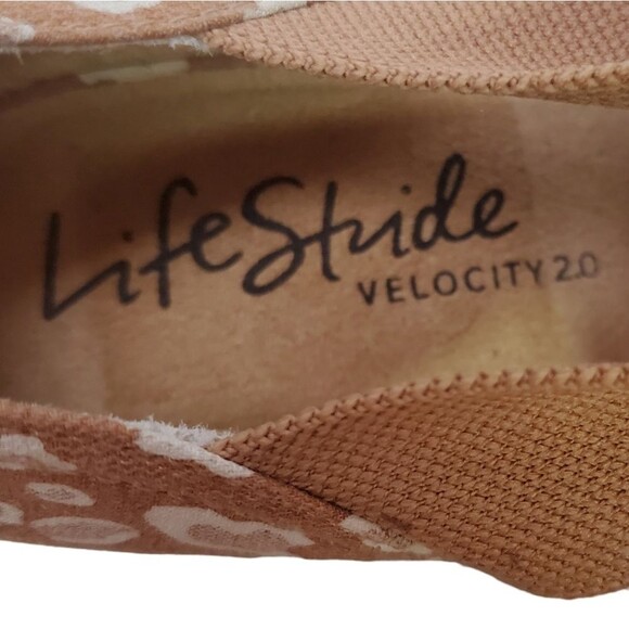 Lifestride Kascade Leopard Print Espadrille Wedges Size 10 Wide - Picture 6 of 7